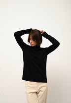 Jersey de Cuello Vuelto 4 Hilos - June - Negro