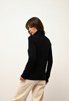 Jersey de Cuello Vuelto 4 Hilos - June - Negro