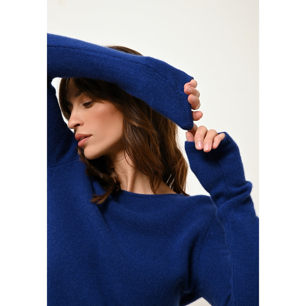 Pull Col Rond 4 Fils - Joyce - Outremer