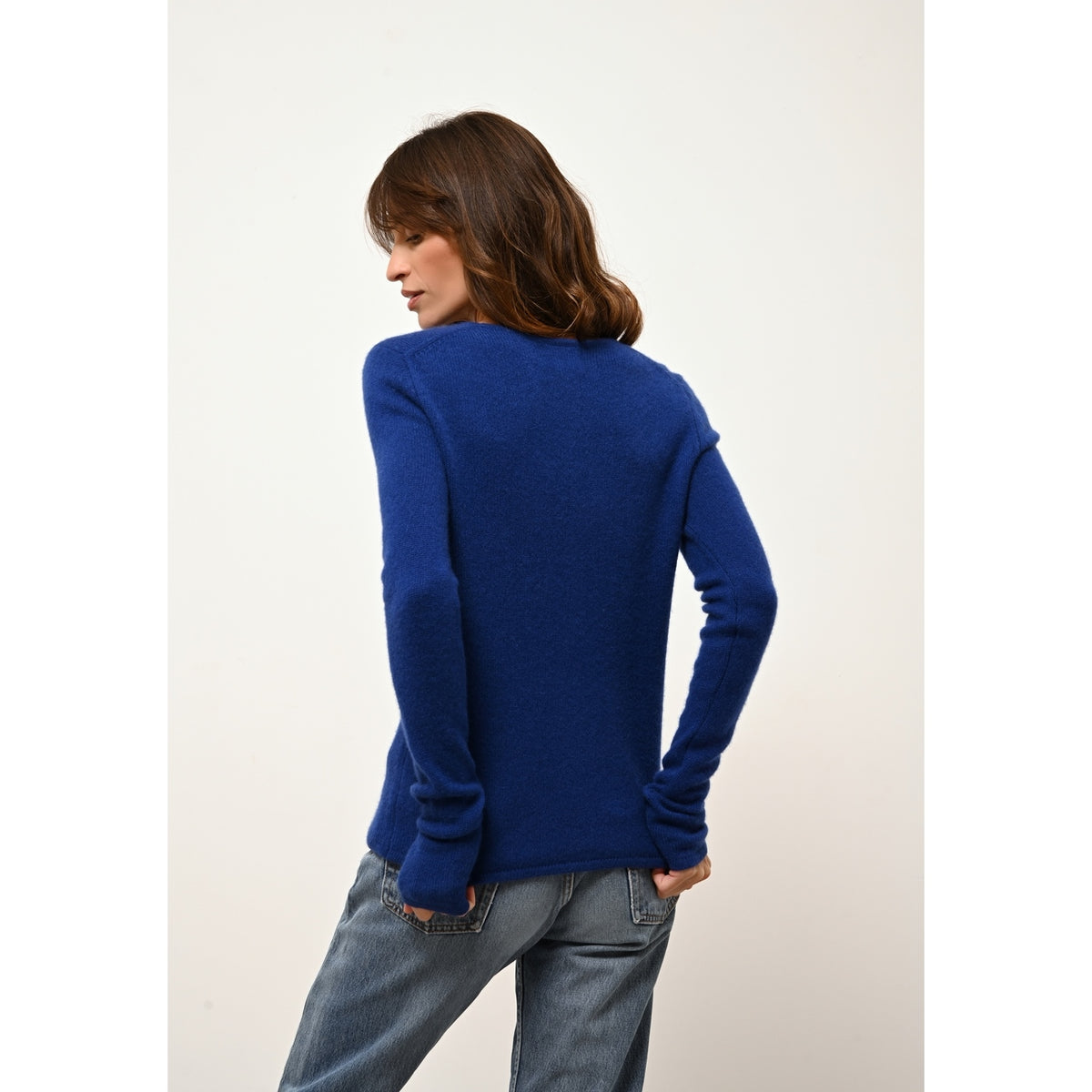 Pull Col Rond 4 Fils - Joyce - Outremer