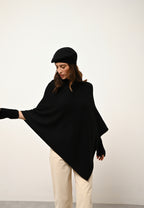 Poncho 4 Fils - Ashley - Noir
