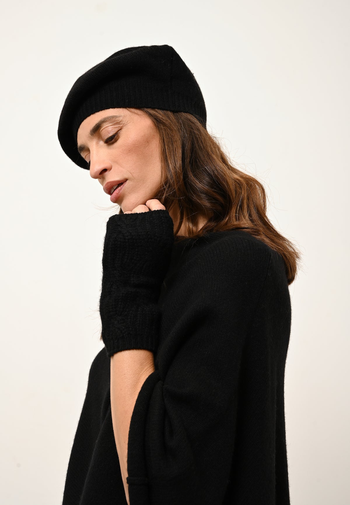 Poncho 4 Fils - Ashley - Noir