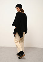 Poncho 4 Fils - Ashley - Noir