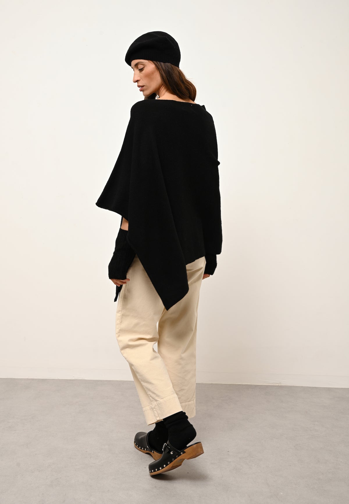 Poncho 4 Fils - Ashley - Noir
