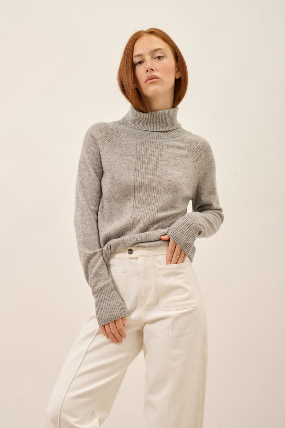 Pull Col Roulé - Lilly - Nuage Chiné