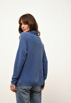 Pull Col Roulé - Blantyre - Bleu Denim