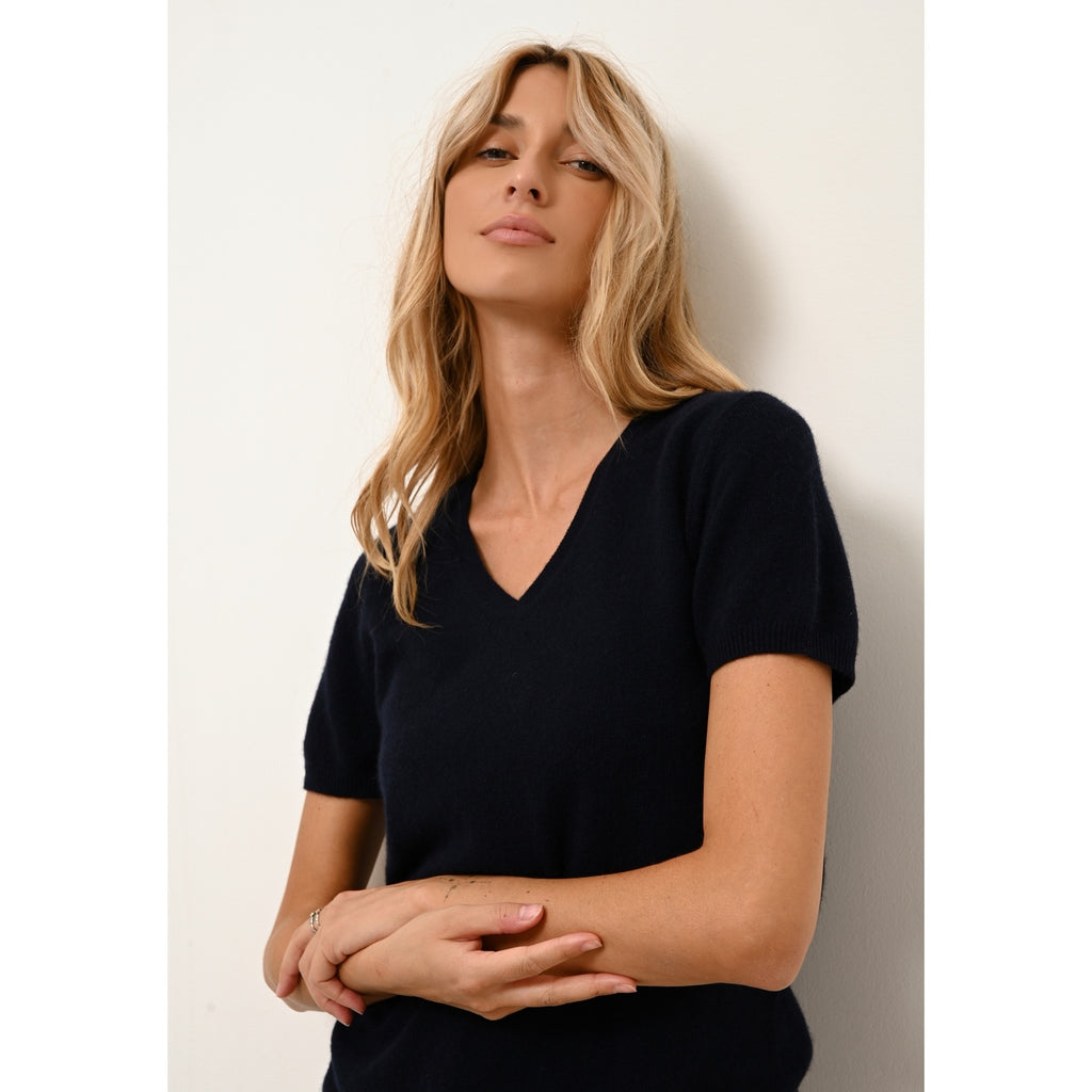 V-Neck T-Shirt - Glamis - Navy