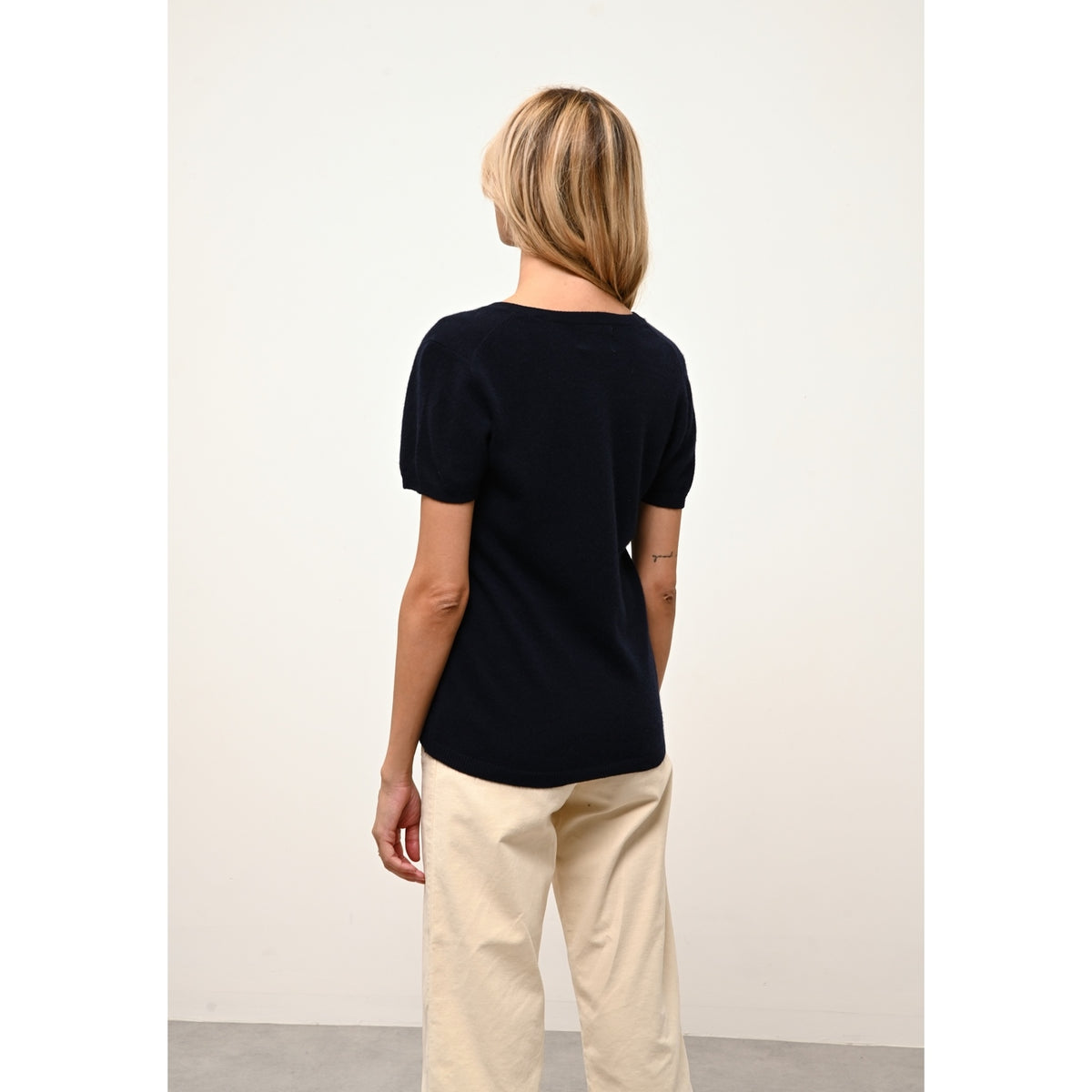 V-Neck T-Shirt - Glamis - Navy