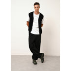 Sleeveless V-Neck Cardigan - Lana - Black