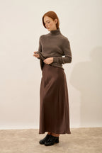 Roll-Neck Jumper - Lanais - Heathered Taupe