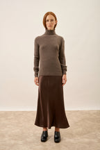 Roll-Neck Jumper - Lanais - Heathered Taupe