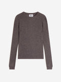 Pull Col Rond - Avana - Taupe Chiné