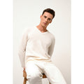 4-Ply V-Neck Jumper - Nathan - Snow