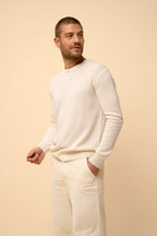 Pull Col Rond 4 Fils - Gabin - Neige