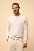 Pull Col Rond 4 Fils - Gabin - Neige