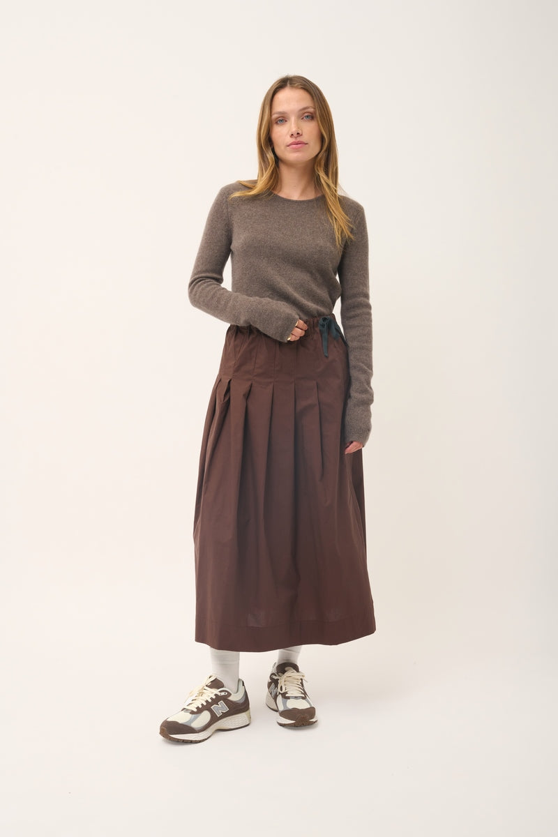 Pull Col Rond 4 Fils - Joyce - Taupe Chiné