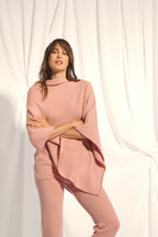 Poncho 4 Fils - Ashley - Bois De Rose