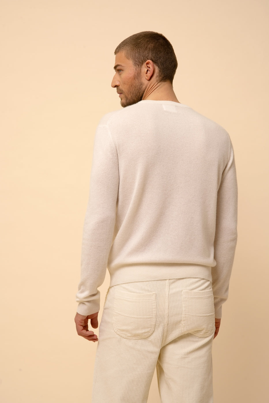 Pull Col Rond - Howard - Ivoire