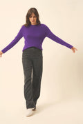 Pull Col Rond - Jane - Violette
