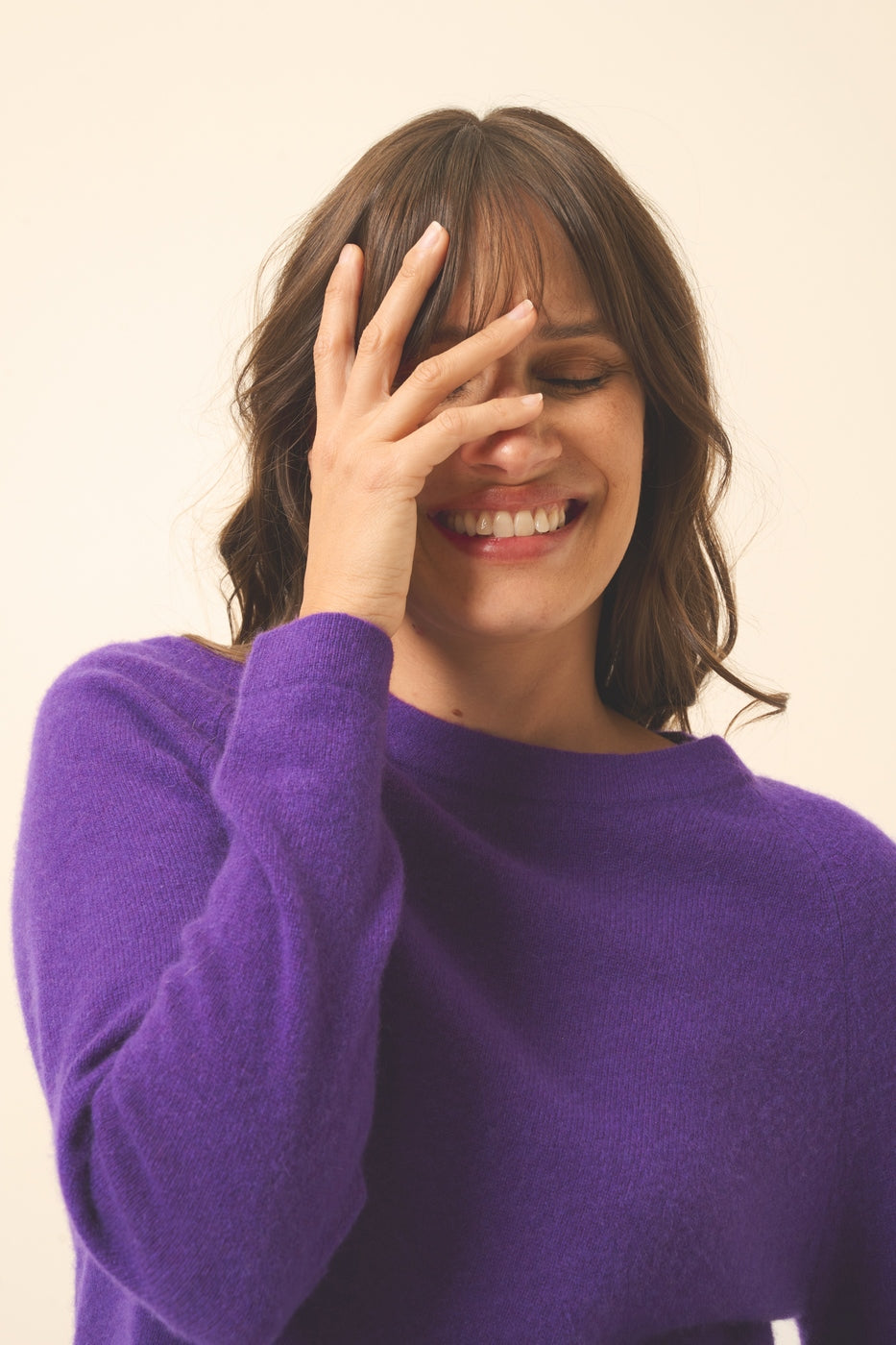 Pull Col Rond - Jane - Violette