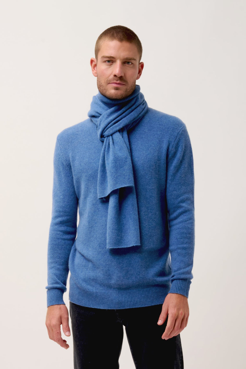 Écharpe - Spencer - Bleu Denim