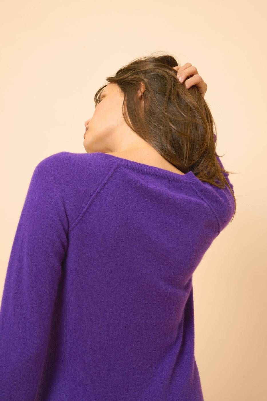V-Neck Jumper - Phoebe - Violet