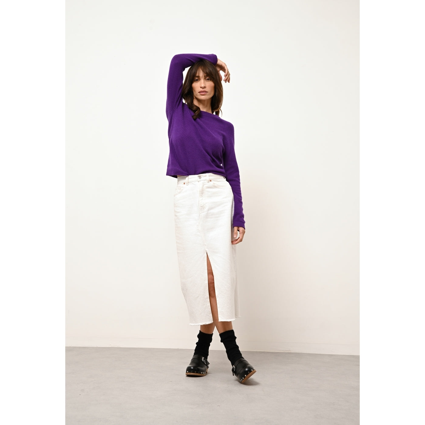 Pull Chauve Souris - Rebecca - Violette
