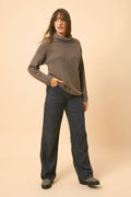 Pull Col Roulé - Blantyre - Taupe Chiné