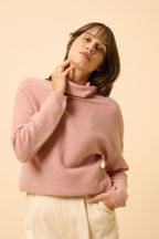 Pull Col Roulé - Blantyre - Bois De Rose