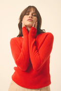 Jersey de Cuello Redondo de 4 Hilos - Joyce - Tomate