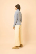Pull Col Roulé - Ava - Bleu Ivoire
