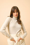 Jersey de Cuello Vuelto - Ava - Gris Perla Vigoré