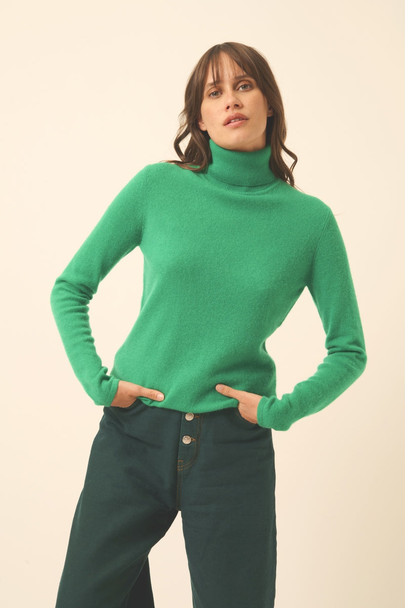 Jersey de cuello alto - Ava - Menta