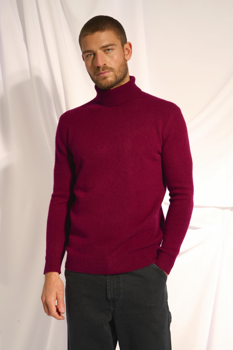 Pull Col Roulé 4 Fils - Sacha - Bordeaux