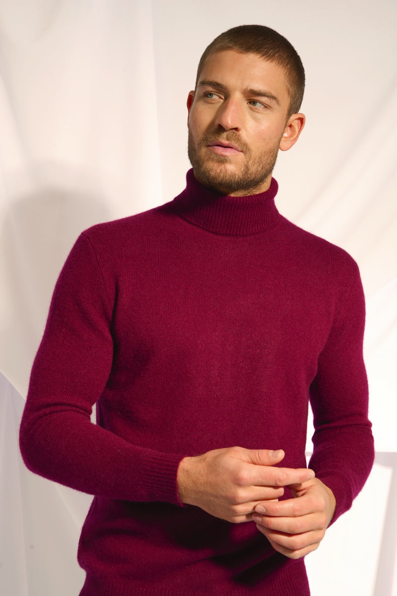 Pull Col Roulé 4 Fils - Sacha - Bordeaux