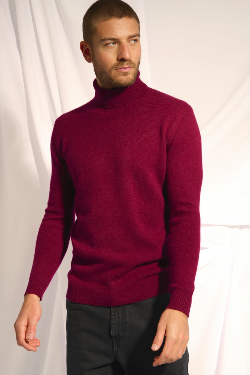 Pull Col Roulé 4 Fils - Sacha - Bordeaux