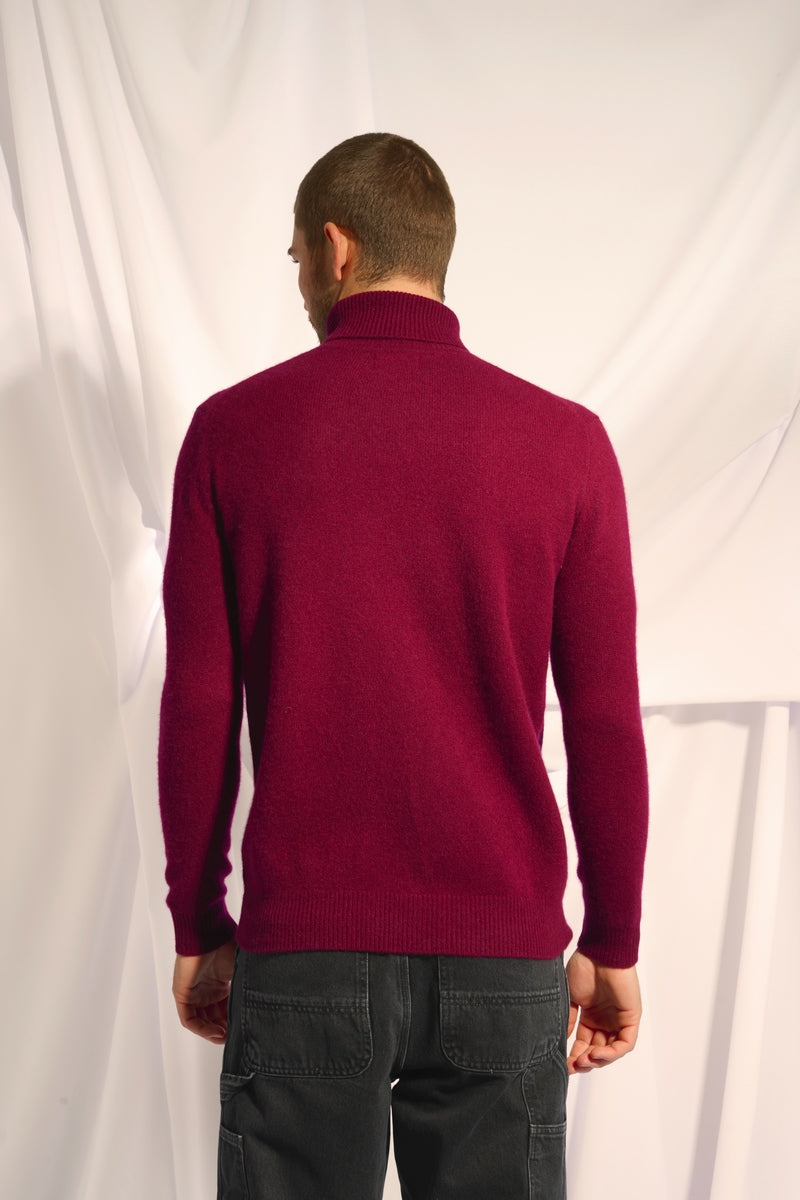 Pull Col Roulé 4 Fils - Sacha - Bordeaux