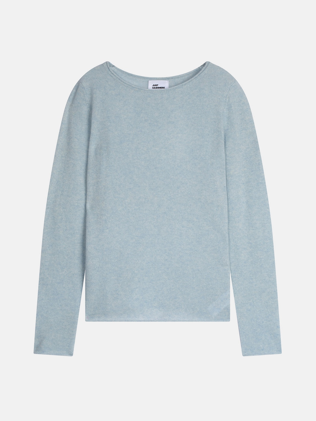 Pull Col Bateau - Grace - Bleu Clair Chiné