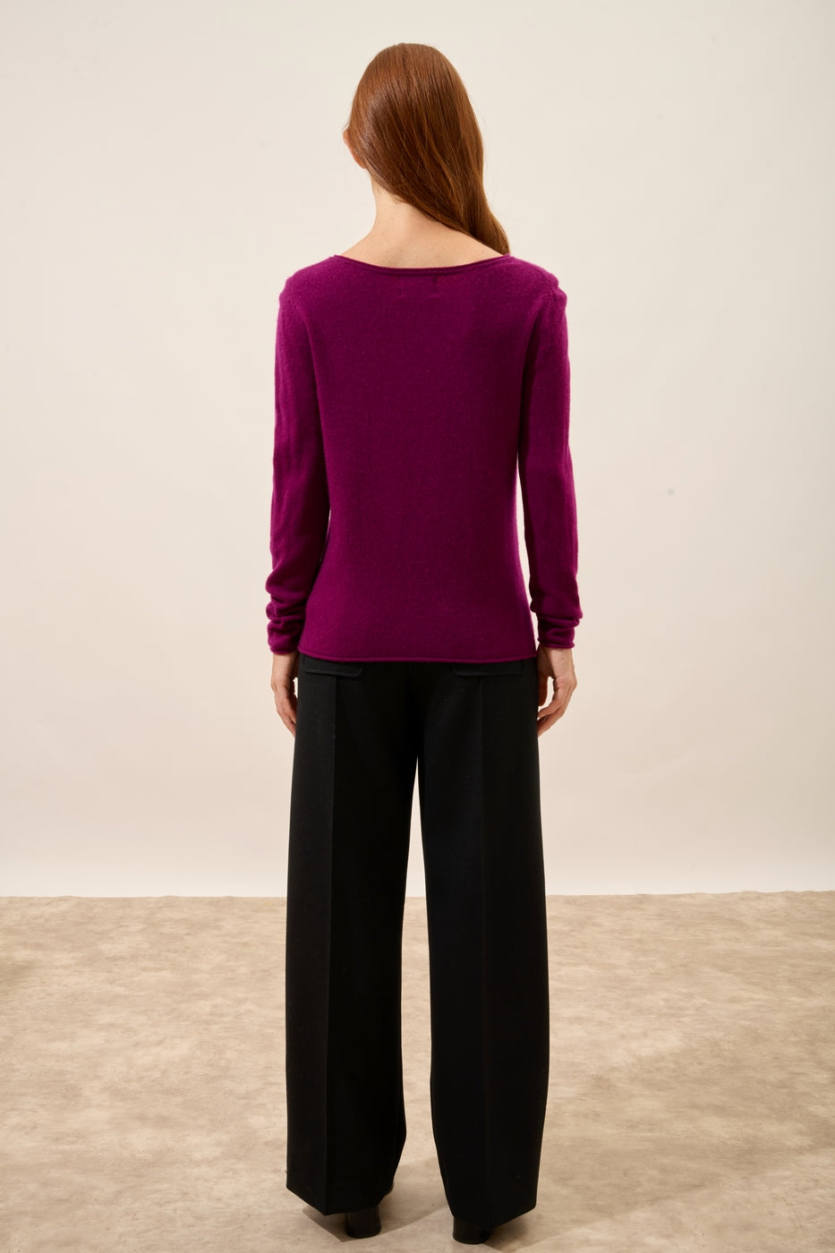 Pull Col Bateau - Grace - Prune