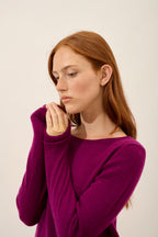 Pull Col Bateau - Grace - Prune