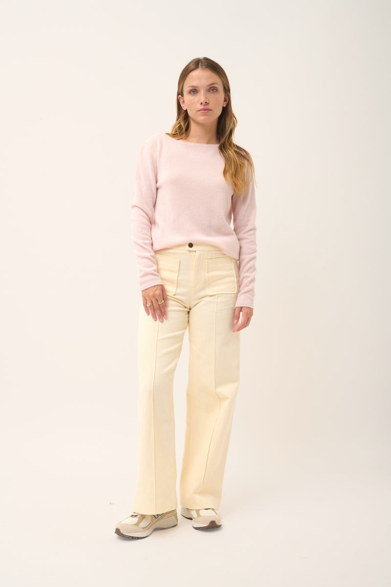 Pull Col Bateau - Grace - Poudre