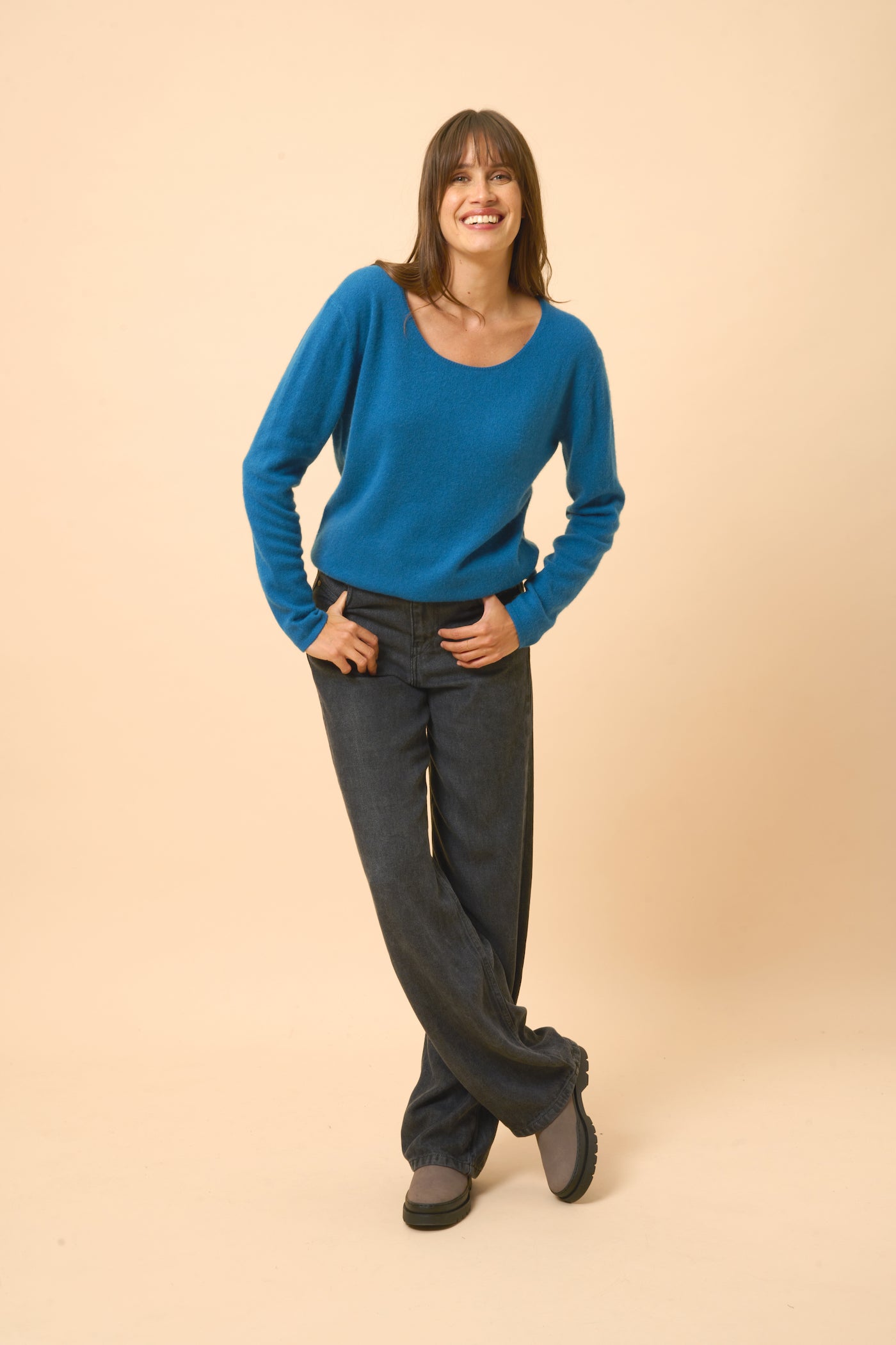 Pull Col Bateau - Fiona - Paon