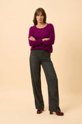 Pull Chauve Souris - Rebecca - Prune