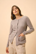 Cardigan Col Rond - Katharine - Caribou Chiné