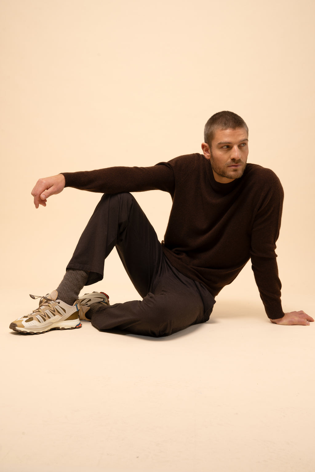 Just Cashmere - Crew-Neck Jumper - Howard - Coffee