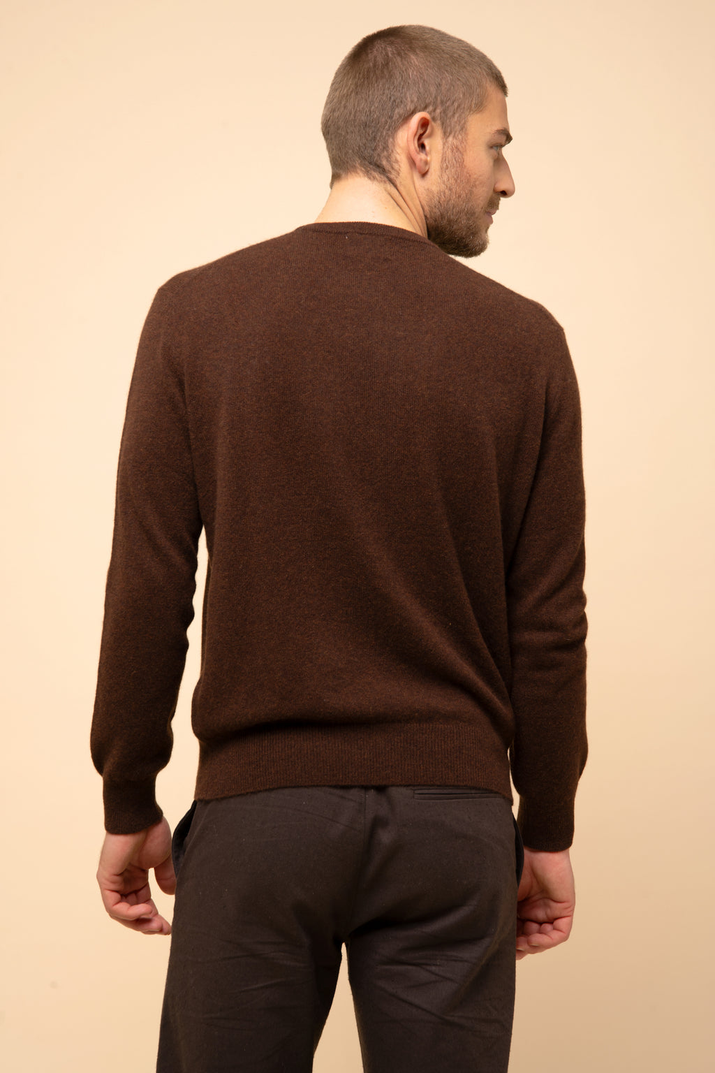 Just Cashmere - Crew-Neck Jumper - Howard - Coffee