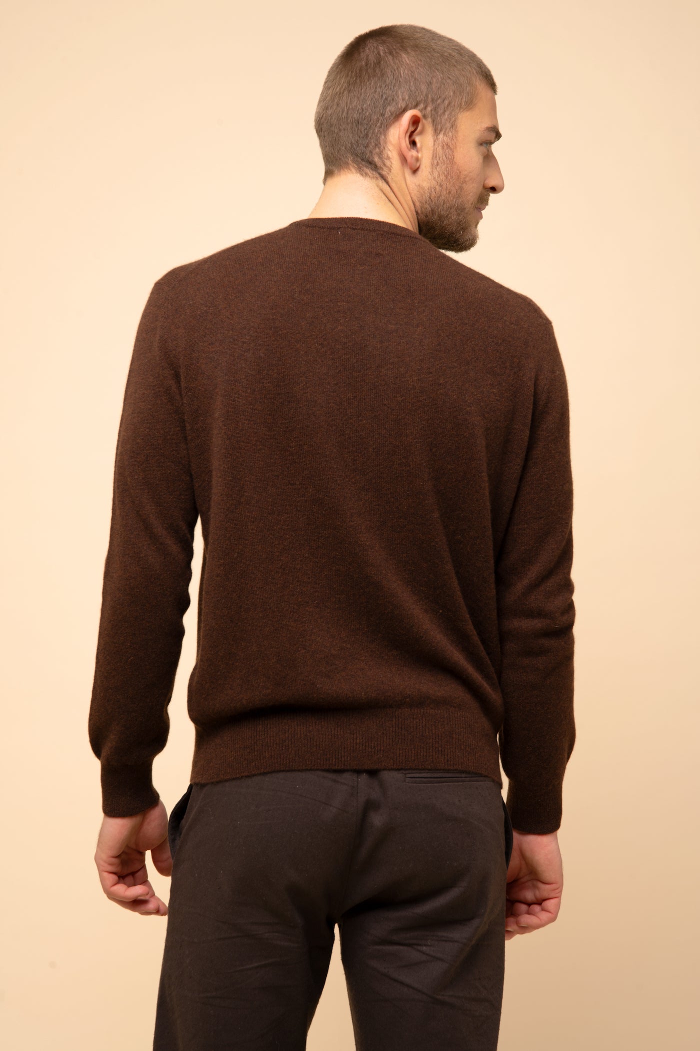 Just Cashmere - Crew-Neck Jumper - Howard - Coffee