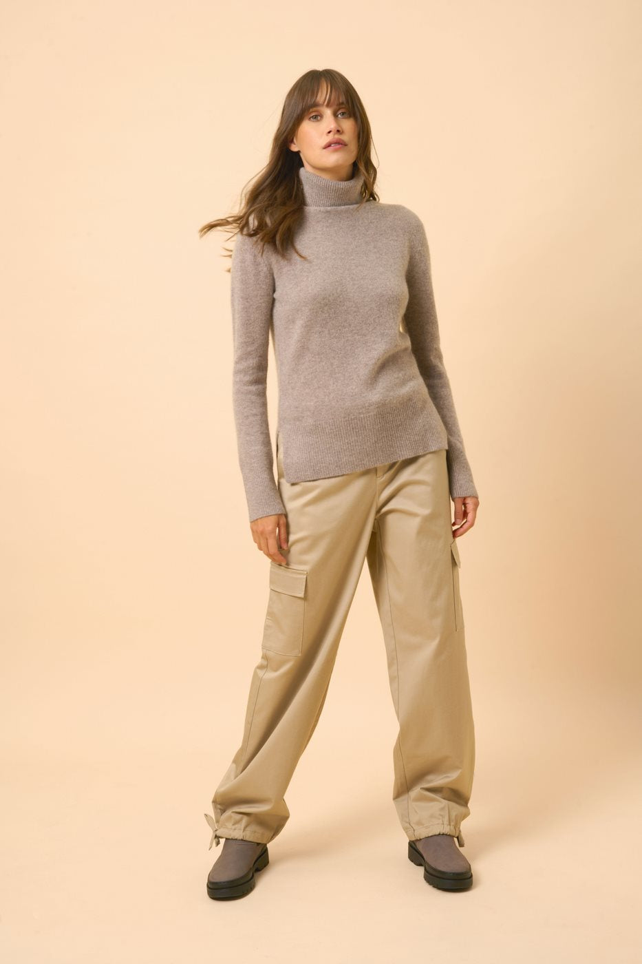 Pull Col Roulé - Lexie - Caribou Chiné