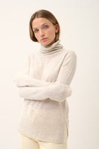 Pull Col Roulé - Lexie - Gris Perle Chiné