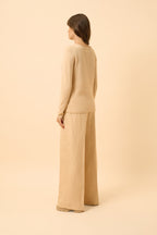 Boat Neck Jumper - Grace - Beige
